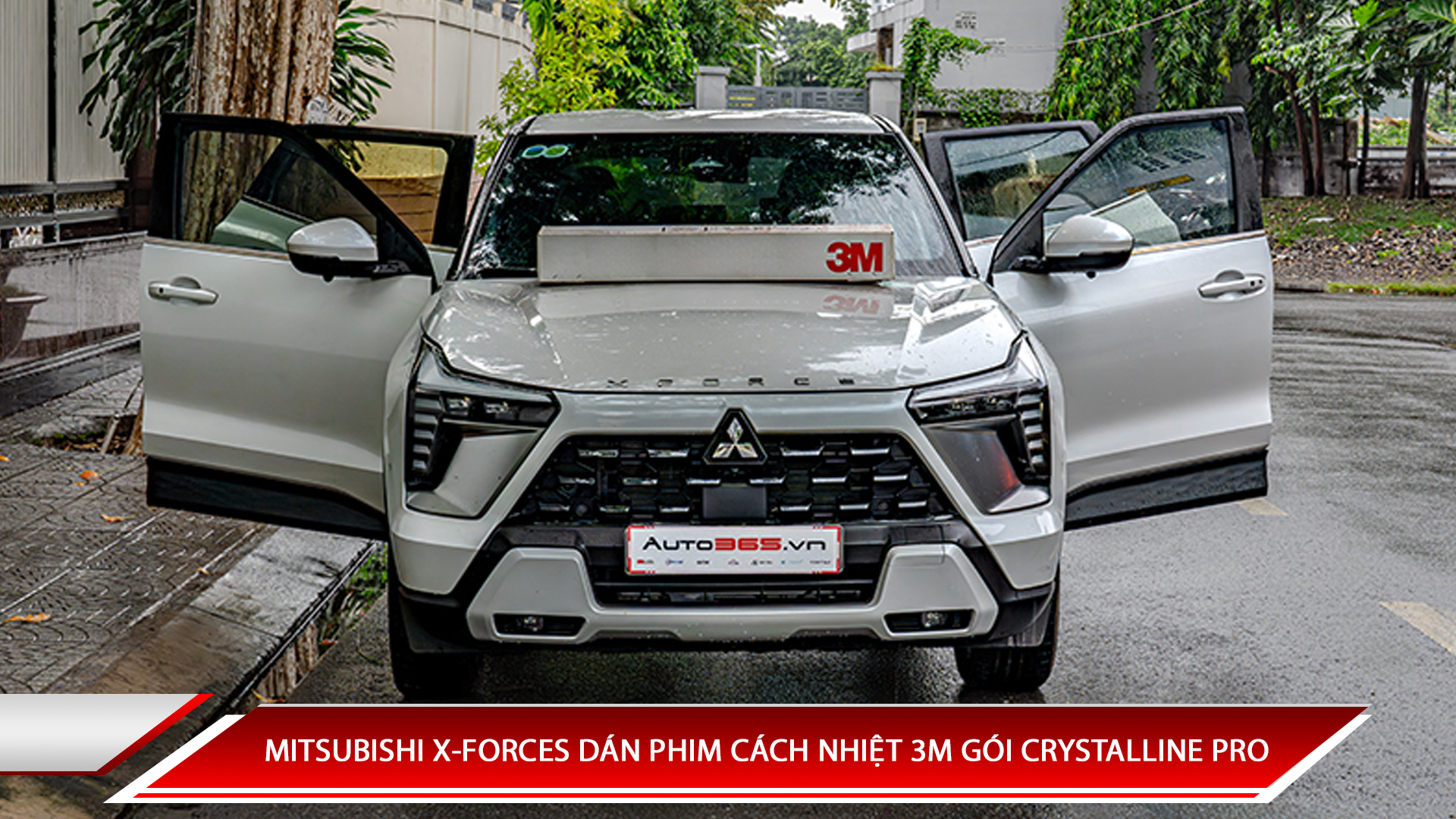 MITSUBISHI X-FORCES DÁN PHIM CÁCH NHIỆT 3M CRYSTALLINE PRO